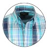 Gioberti Boy's Long Sleeve Button Down Plaid Checkered Shirt - 2 of 3