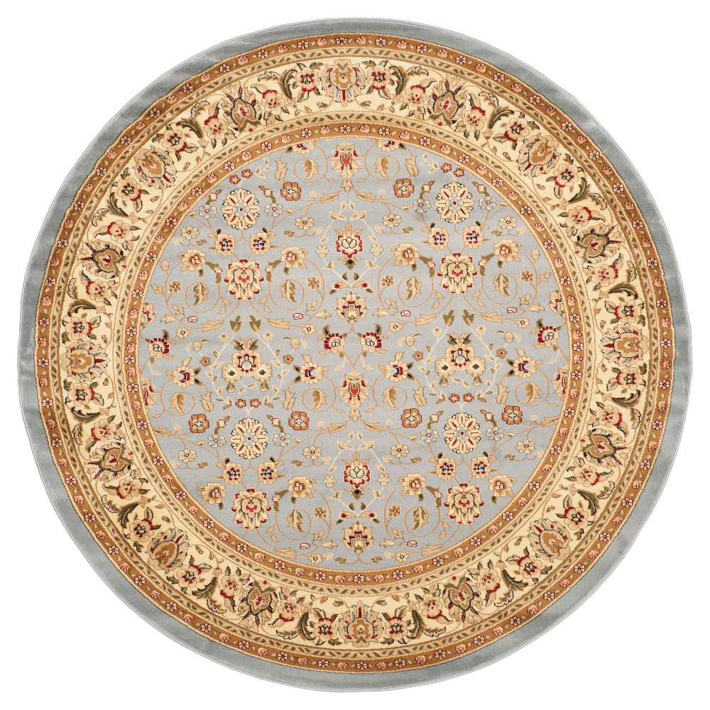 6' Holly Round Area Rug Light Blue/Ivory - Safavieh