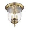 Livex Lighting Legacy 3 - Light Flush Mount in  Antique Brass - 4 of 4