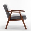 NicBex PU Leather/Microfiber/Velvet Upholstered Accent Chair with Wood Frame,Mid Century Arm Chair for Bedroom,Reading Room - 4 of 4
