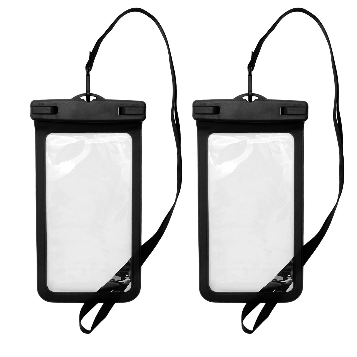 Unique Bargains Universal Mobile Waterproof Bag 4.53"x8.27" 2 Pcs