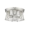Cape Harbor 2-Light Flushmount Ceiling Light - Bronze Steel, Dimmable, Damp Rated, 12" - 3 of 4