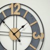 VIP Metal 23.5 in. Gray Transitional Wall Clock - 4 of 4