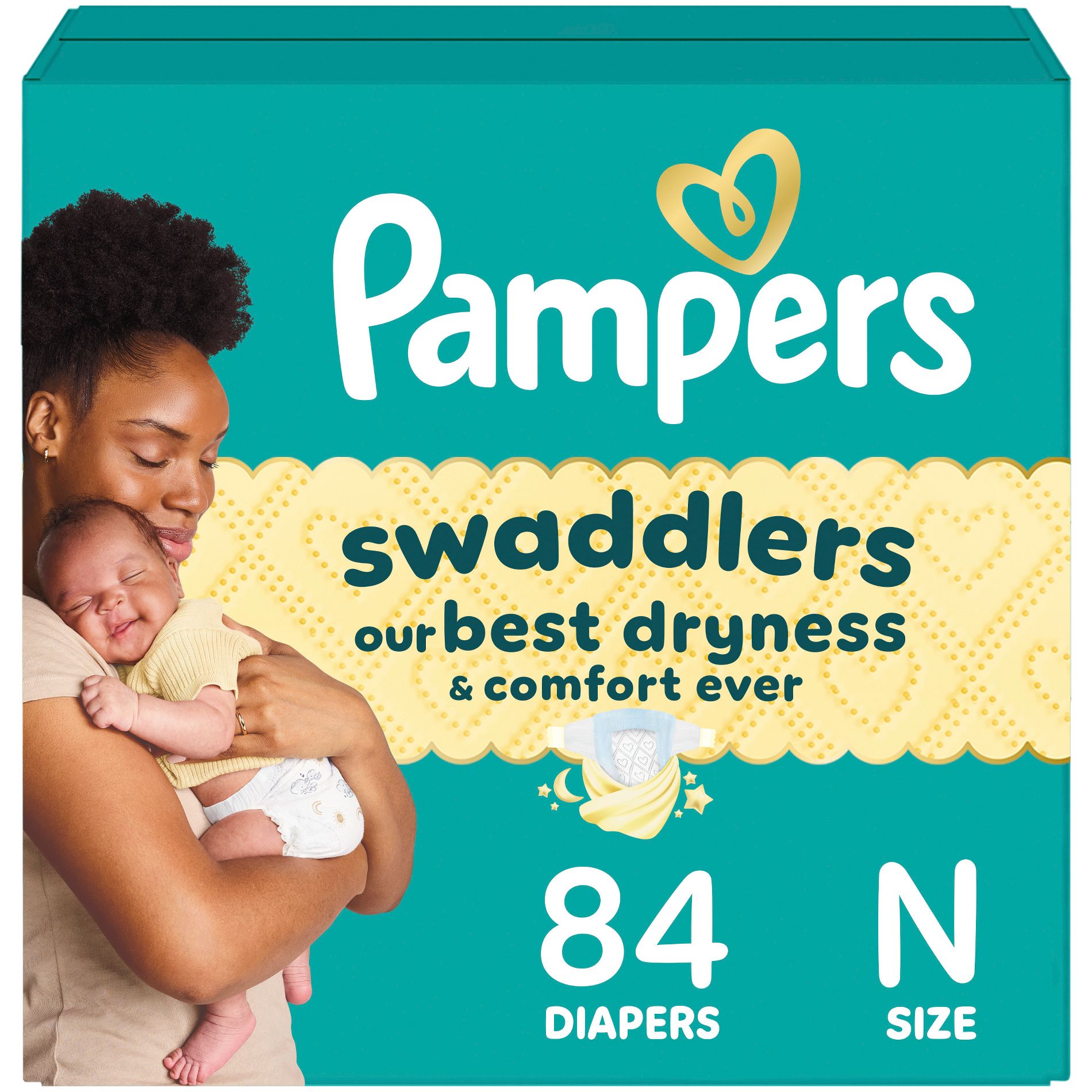 Pampers Swaddlers Sensitive Disposable Diapers - Size 0 - 84ct
