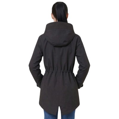 Женские куртки Rokka&Rolla Women's Stand Collar Trench Coat Windbreaker Jacket-Black, size Medium — фото 2