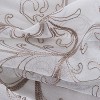 RT Designers Collection Kimberly Embroidery Doily Grommet Sheer Curtain Panel Pair Taupe - 3 of 4
