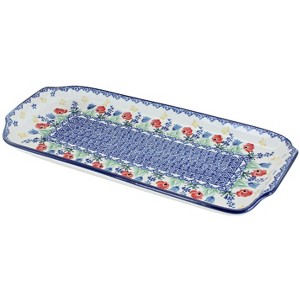 Blue Rose Polish Pottery 410 Ceramika Artystyczna Bread Tray - 1 of 1