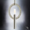 Urban Ambiance Luxury Modern Modern Pendant,  12-1/4"H x 6-1/2"W,  Polished Nickel Finish, UHP2278 - 3 of 4