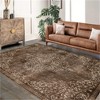 Fulvari Washable Rugs for Living Room Area Rug Soft Living Room Rug Carpet-Rugs for Bedroom Vintage Oriental Floral Dining Room Non Slip - 2 of 4