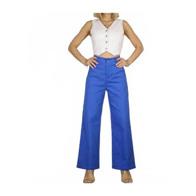 Women's Cotton Twill Wide Leg Pants - Mulla
