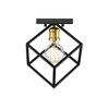 Modern Two-Tone 1-Light Flush Mount Light - Steel, Dimmable, 100W, Eclectic Design - 3 of 4