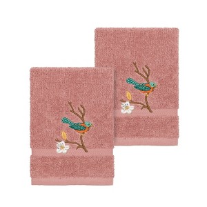 Linum Home Textiles 100% Turkish Cotton SPRING TIME Embellished Towel Set - 1 of 2
