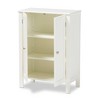 Baxton Studio Thelma 2 Door Wood Multipurpose Storage Cabinet White: Transitional Style, 10 Shelves, MDF Construction - 2 of 4