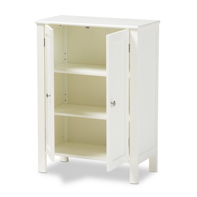 Thelma 2 Door Wood Multipurpose Storage Cabinet White - Baxton Studio, 3 of 10