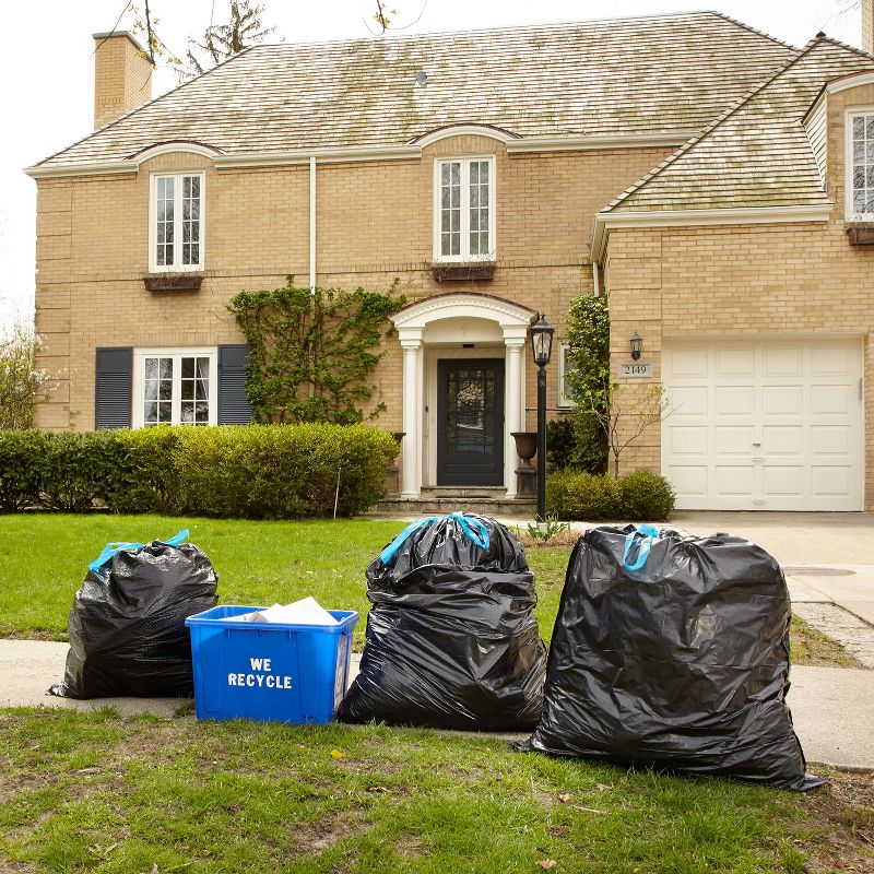 Hefty Strong Lawn & Leaf Drawstring Trash Bags - 39 Gallon - 24ct, 6 of 8