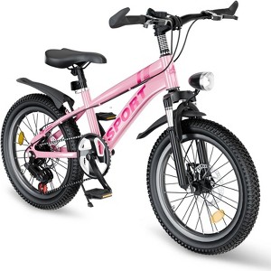 YONWAY Mountain Bike for Kids Ages 7-12 with Dual Disc Brakes, 7 Speeds, Shock Absorber for Boys & Girls - 1 of 4