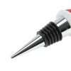 Unique Bargains Bottle Stopper Aluminum Alloy Resin TPR Red White Black Silver Tone 4.13"x0.91"x0.79" 1 Pc - 3 of 3