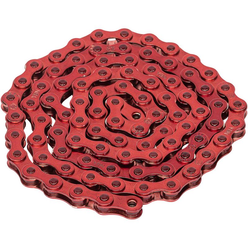 Salt Traction Chain - 410 Type, 1/2" x 1/8", 88 Links, Red, 1 of 3