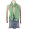 Elerevyo Women's Solid Chiffon Sheer Lightweight Soft Long Scarf Shawl 1 Pc - 2 of 4