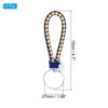 Unique Bargains Braided PU Leather Wallet Keychain with Stainless Steel Key Ring 2 Pcs - 2 of 3