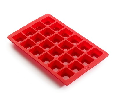 Lekue 8 Inch Square Silicone Cake Pan, Red