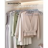 SONGMICS 50 Pack Coat HangersSONGMICS 50 Pack Coat HangersSpace-Saving, 360o Swivel Hook, 16.3 Inches Long, Light Gray and Dark Gray - 2 of 4