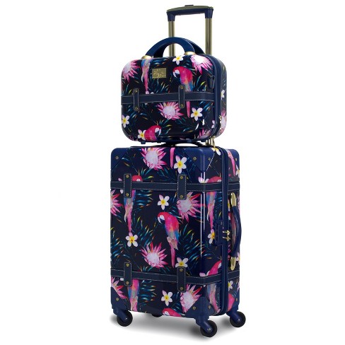 Vintage Luggage Sets 3 Pieces Luxury Cute Suitcase Retro Trunk