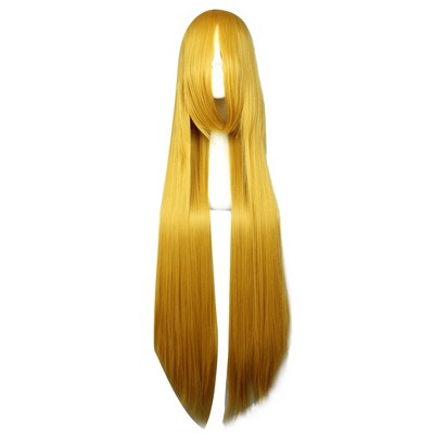 Unique Bargains Women's Human Hair Wigs 39" with Wig Cap Long Hair