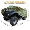 Unique Bargains Quad ATV Cover Waterproof Snowproof Protector Universal Fit Camouflage with Silver Coating - 2 of 4