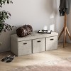 Ornavo Home Collapsible 40" Inch Large Storage Bench Ottoman with Drawers, Perfect for Living Room, Bedroom and Entryway - 3 of 4