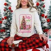 Jolly And Caffeinated - Women's Garment Dyed Long Sleeve Graphic T-Shirt - 3 of 4