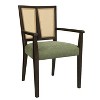 Okak Set of 2 Upholstered Rattan Woven Back Dining Chair Without Arm,Wooden Accent Dining Chairs for Dining Room,Kitchen - 4 of 4
