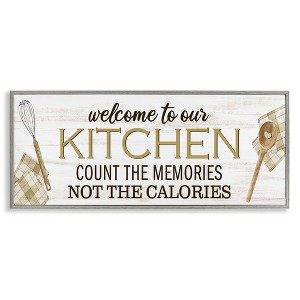 Stupell Industries Count Memories Not Calories, 13" x 30" - 1 of 4