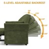 Vipbear 3-in-1 Convertible Sofa Bed, Pull Out Sleeper Sofa with Side Pocket & Adjustable Backrest, Tool-Free Assembly, Folding Loveseat - 3 of 4