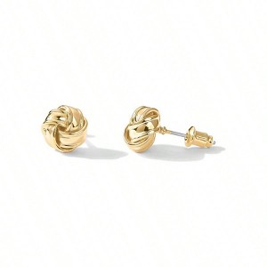 Sterling Silver Love Knot Earrings for Women Fashionable and Lightweight, Low Allergy - 1 of 4