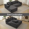 108'' Modular Sectional Sofa,Comfy Cloud Couch with L Shaped Chaise,Modern Deep Seat Boneless Couch for Living Room,3 Seater,No Assembly Required - 3 of 4