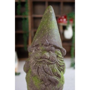 Faux Stone Garden Gnome 17.5"H – Whimsical Resin Outdoor Figurine, Set of 2 by Kalalou - 1 of 3