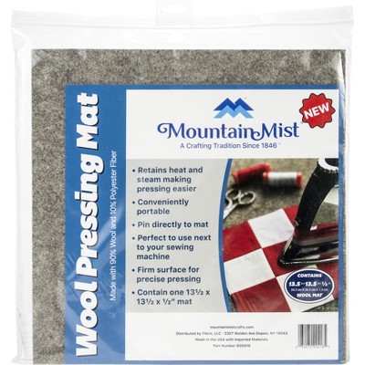Mountain Mist Wool Pressing Mat 13.5"X13.5"X.5"-Grey