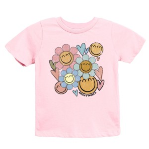 The Juniper Shop SmileyWorld Flower Smiley Face Youth Short Sleeve Tee - 1 of 4