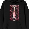Demon Slayer Nezuko Character Men’s Black Graphic Hoodie - 2 of 4