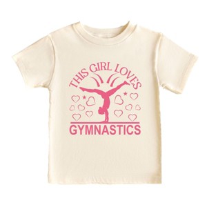 The Juniper Shop This Girl Loves Gymnastics Toddler Short Sleeve Tee - 1 of 4