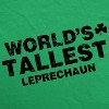 Womens Worlds Tallest Leprechaun T Shirt Funny Cute Saint Patricks Girls Shirt - Crazy Dog Women's T Shirt - image 2 of 4