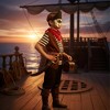 Pams of Gainsborough Paper Pirate Child Costume Mask - 3 of 4