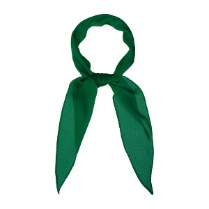 Allegra K Women's Solid Color Rhombus Skinny Neck Scarf - 1 of 4