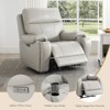 Spruce & Spring Power Genuine Leather Recliner Chair Zero-Gravity Recliner - 3 of 4