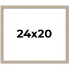 PosterPalooza | 24x20 Thin Barnwood Picture Frame, UV Acrylic, 2 Finishes - Grey and Black - 2 of 4