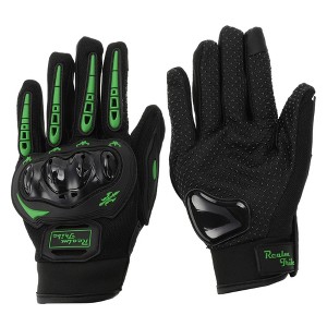 Unique Bargains Motorbike Gloves Breathable Full Finger Glove Nylon Outdoor Gloves 1 Pair - 1 of 4