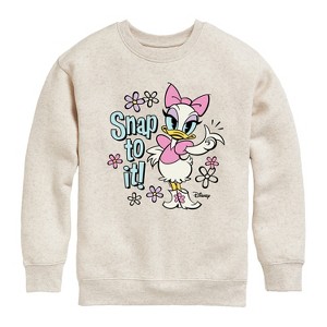 Boys' - Disney - Daisy Duck Graphic Long Sleeve Fleece Sweatshirt - 1 of 4