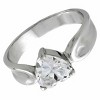 Slickblue Simply Sterling Clear CZ Ring - 925 Sterling Silver, Polished Finish, Elegant Jewelry for Women, Size 5-10 - 3 of 3