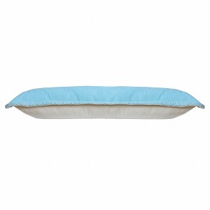 HomeRoots 14" X 36" Bright Blue 100% Cotton Zippered Pillow - 1 of 4